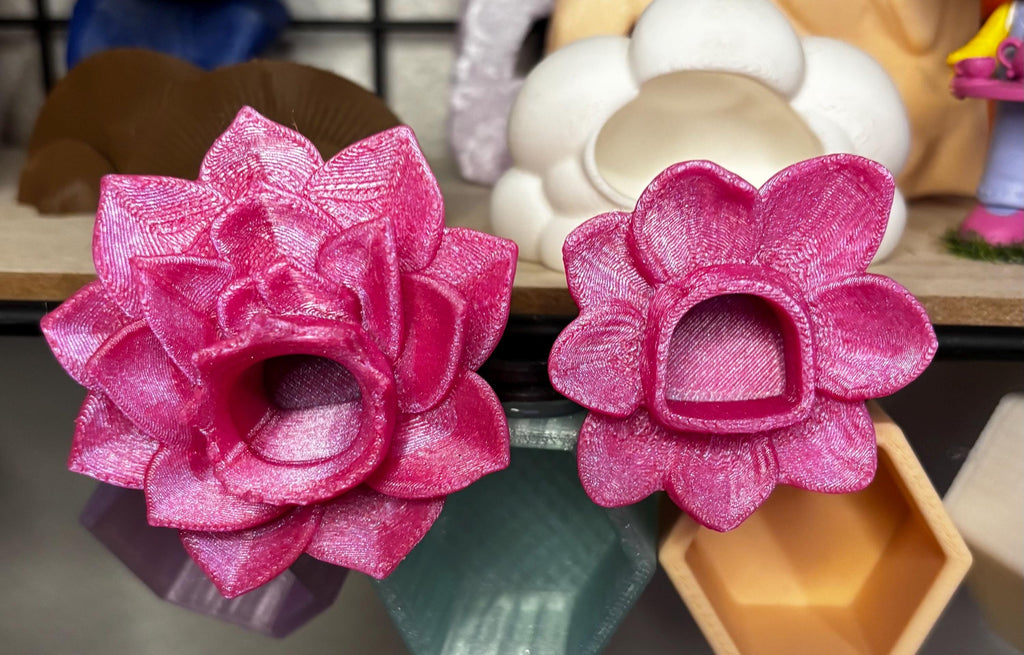 Jumping Spider Flower Hide Duo – 3D Printed Pet Habitat