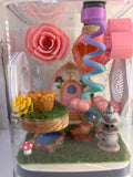 Medium Fairy Garden themed Jumping spider enclosure