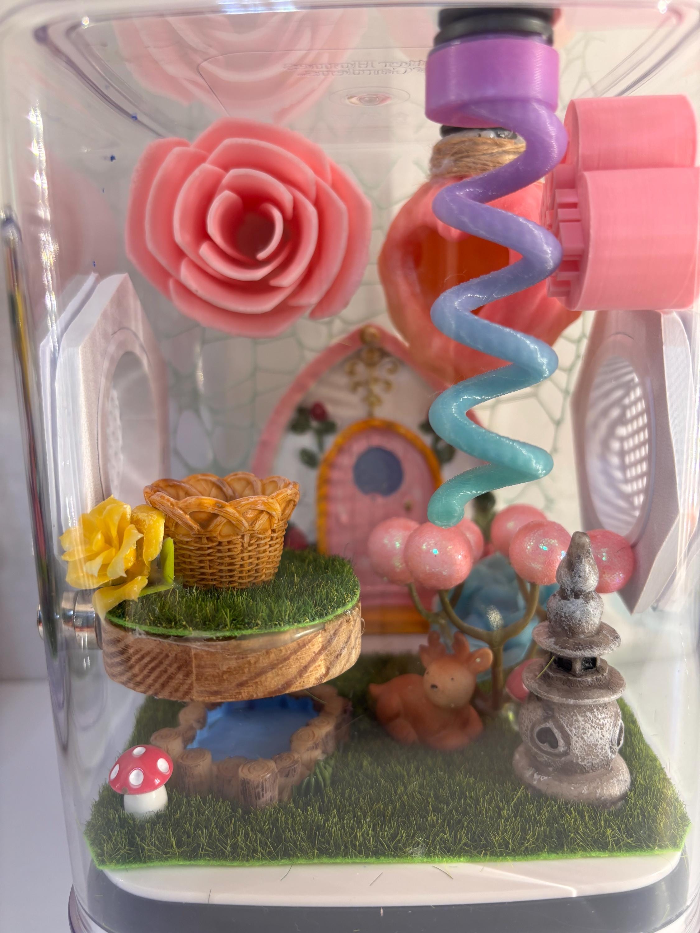 Medium Fairy Garden themed Jumping spider enclosure
