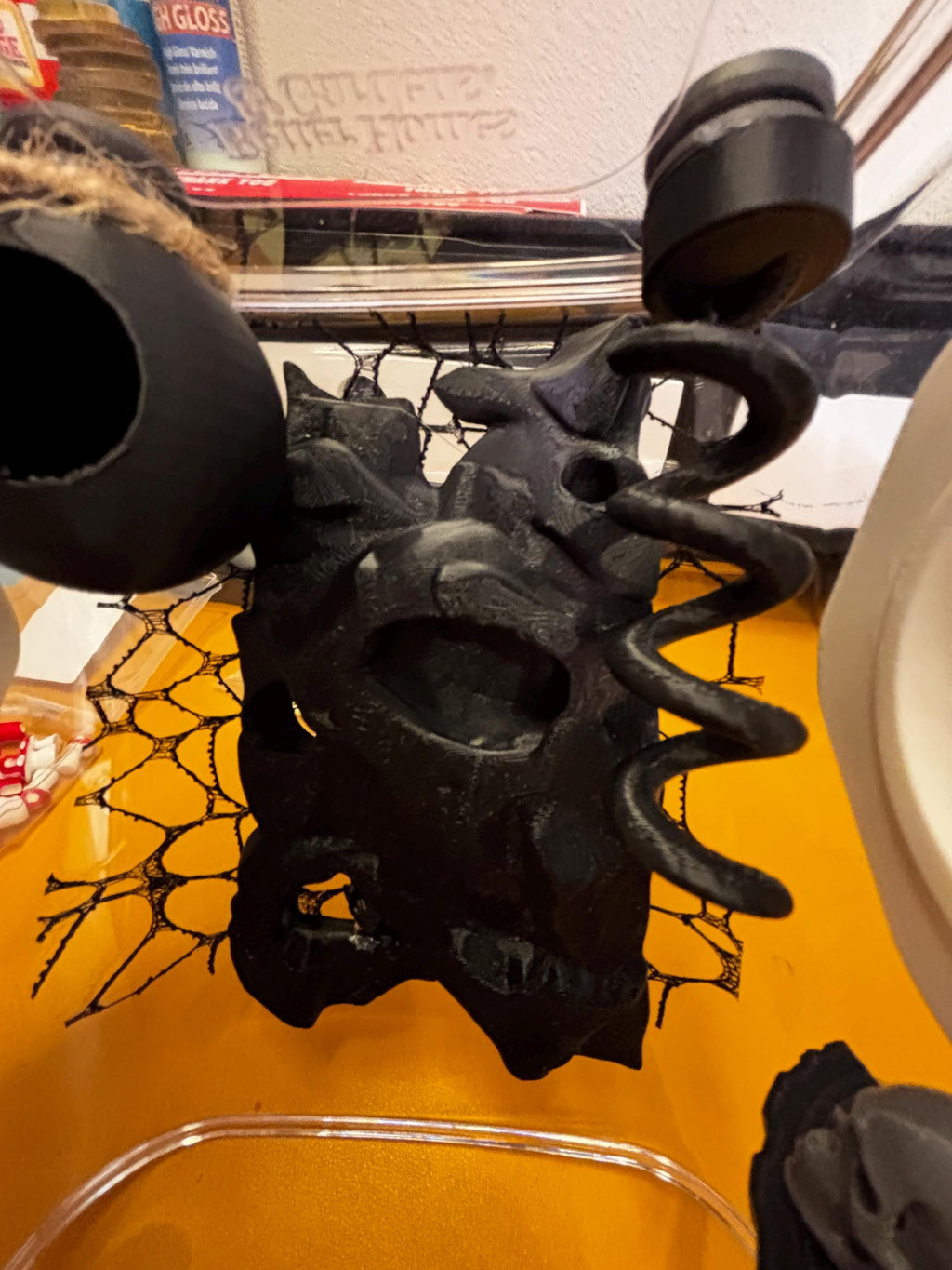 Medium Gothic/mushroom themed Jumping spider enclosure