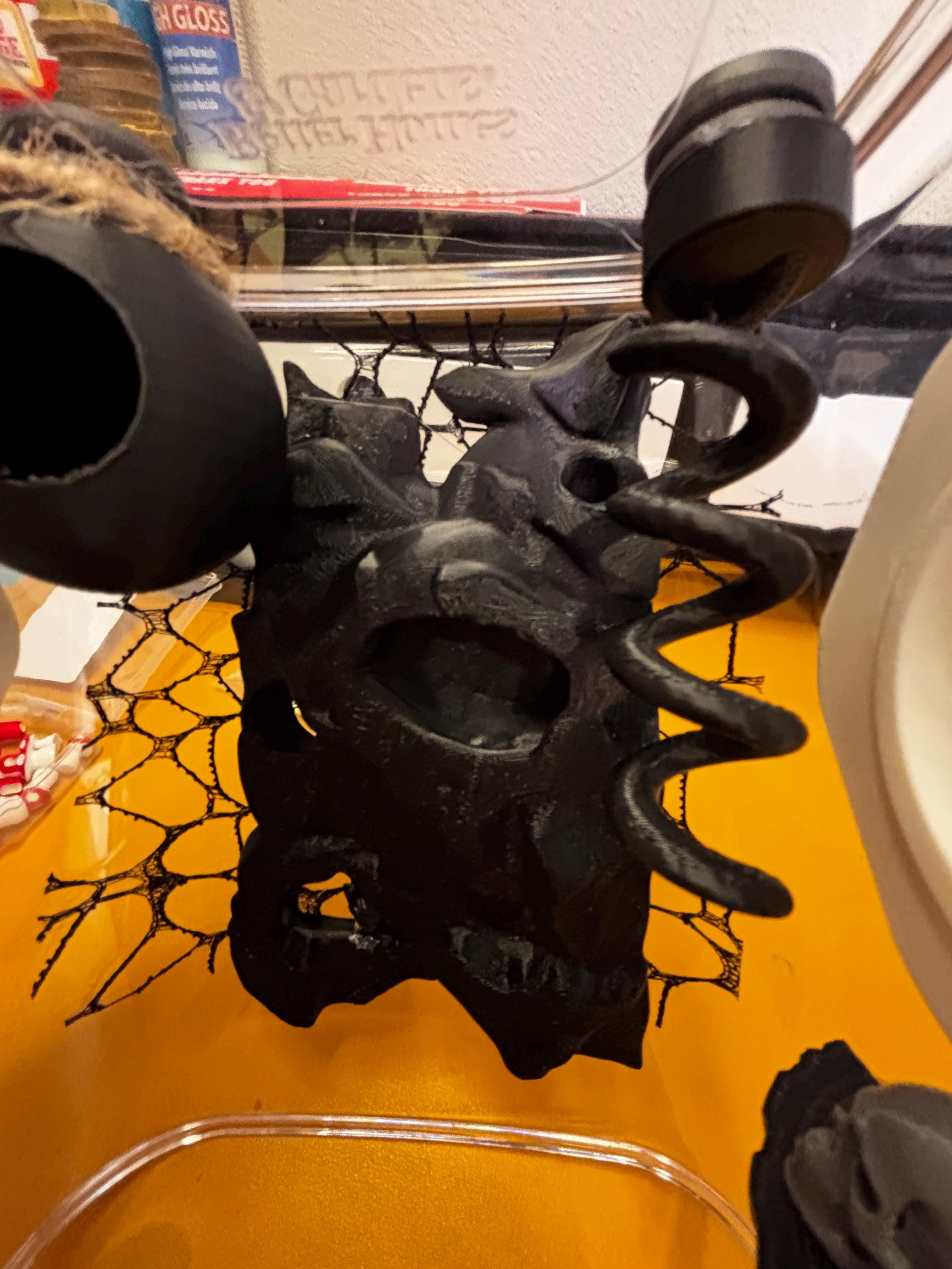 Medium Gothic/mushroom themed Jumping spider enclosure
