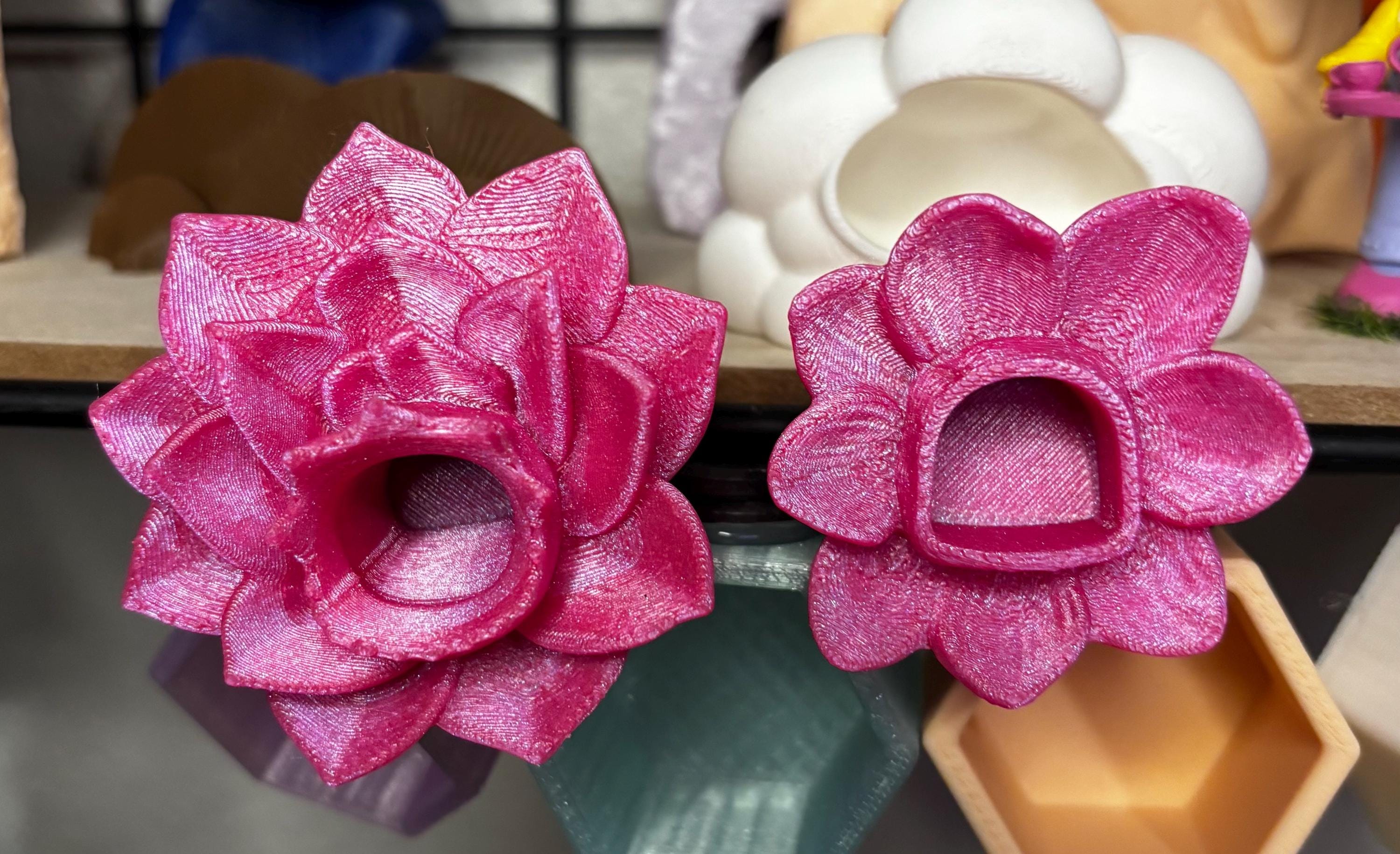Jumping Spider Flower Hide Duo – 3D Printed Pet Habitat